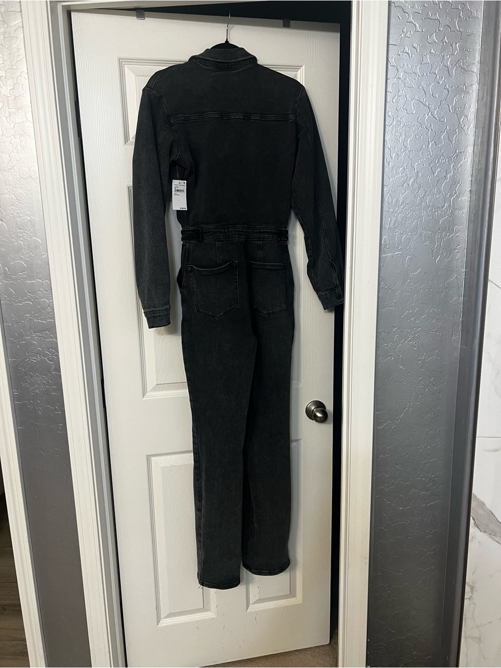 Good American Black Straight-Leg Jumpsuit - Picture 2 of 5